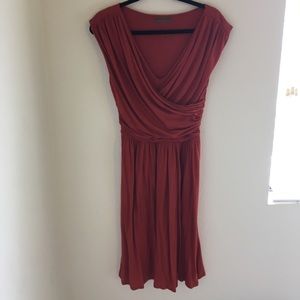 Anthropologie by velvet brand burnt orange dress M